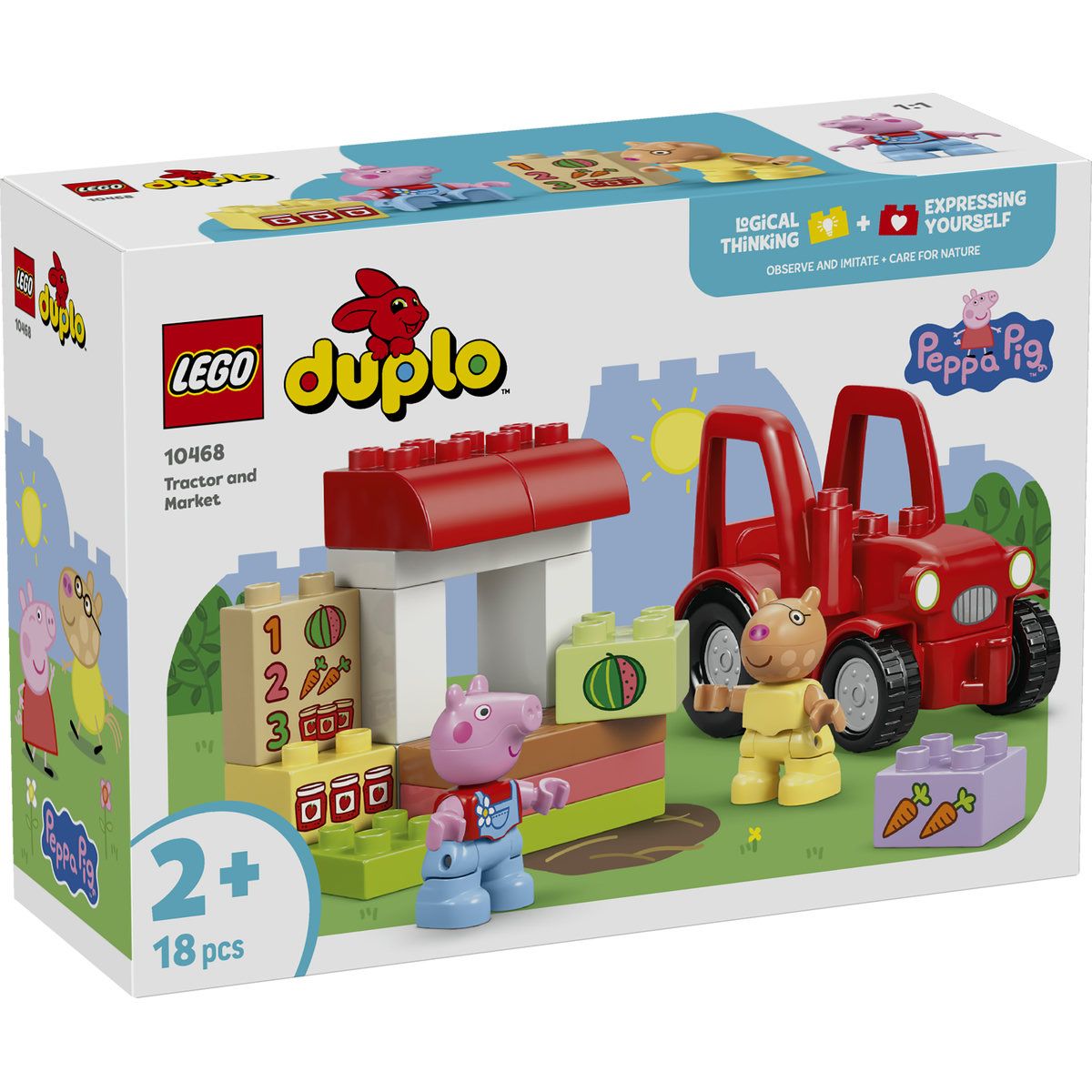 LEGO DUPLO PURCELUSA PEPPA TRACTOR SI PIATA 10468
