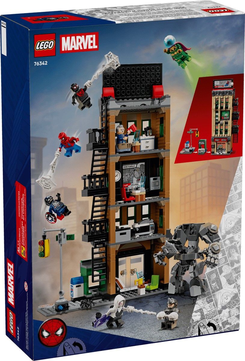 LEGO MARVEL OMUL PAIANJEN VS MYSTERIO DAILY BUGLE 76342