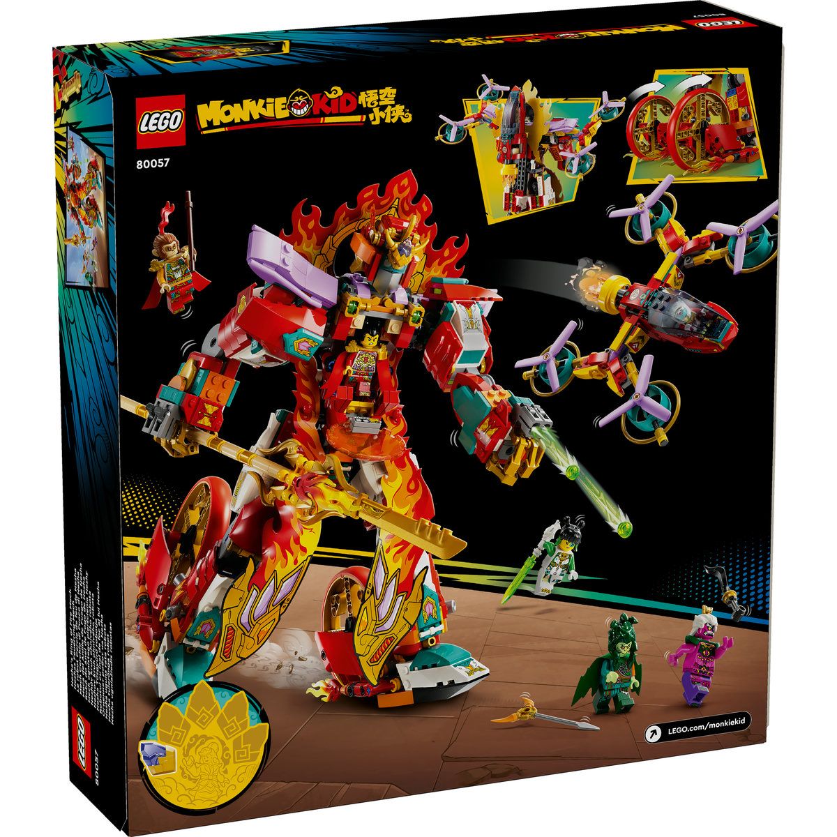 LEGO Monkie Kid Robotul Cu Inel De Foc Al Lui Nezha 80057