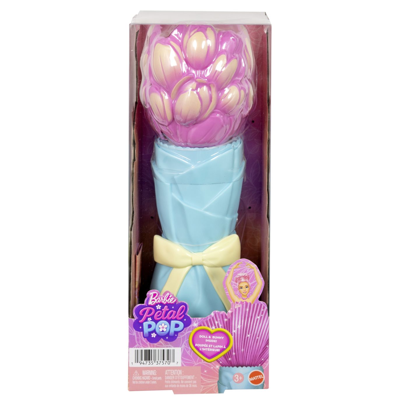 Barbie Petal Pop Set Papusa Barbie Lalea Roz Si Accesorii
