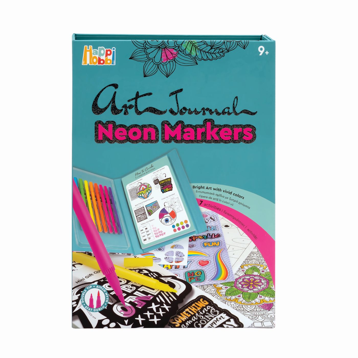 Happi Hobbi Jurnal Artistic Cu Markere Neon