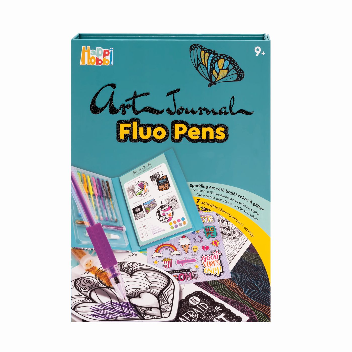 HAPPI HOBBI JURNAL ARTISTIC CU PIXURI FLUO
