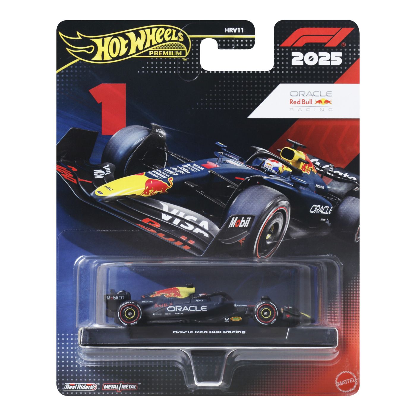 HOT WHEELS PREMIUM REAL RIDERS FORMULA 1 2024 MASINUTA METALICA ORACLE RED BULL RACING SCARA 1 LA 64