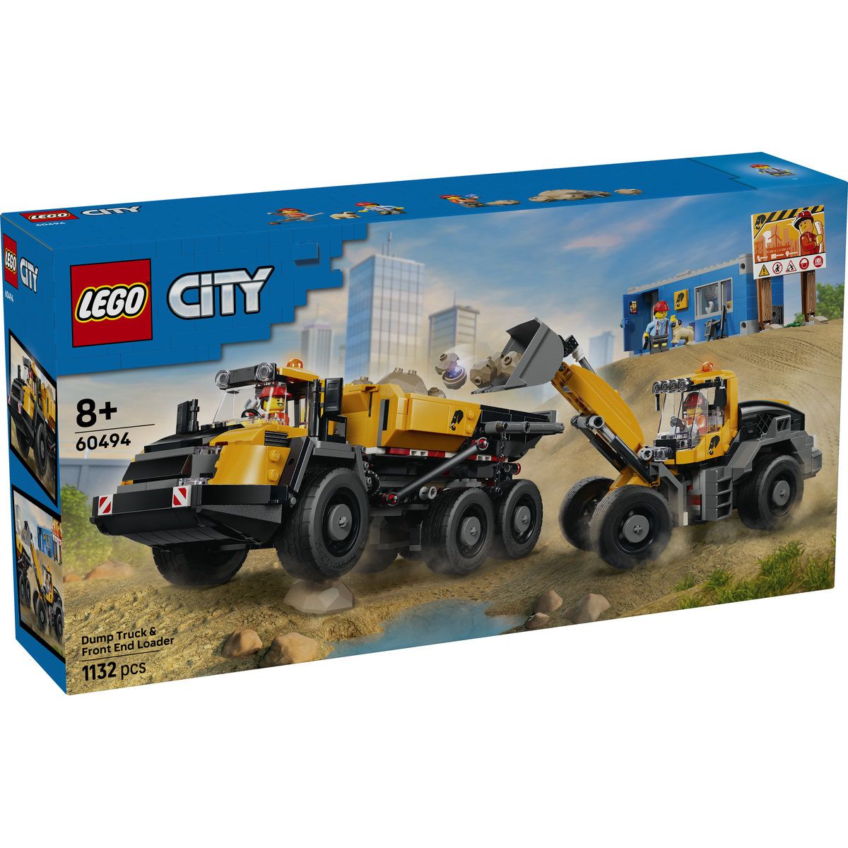 LEGO CITY CAMION BASCULANT SI INCARCATOR FRONTAL 60494