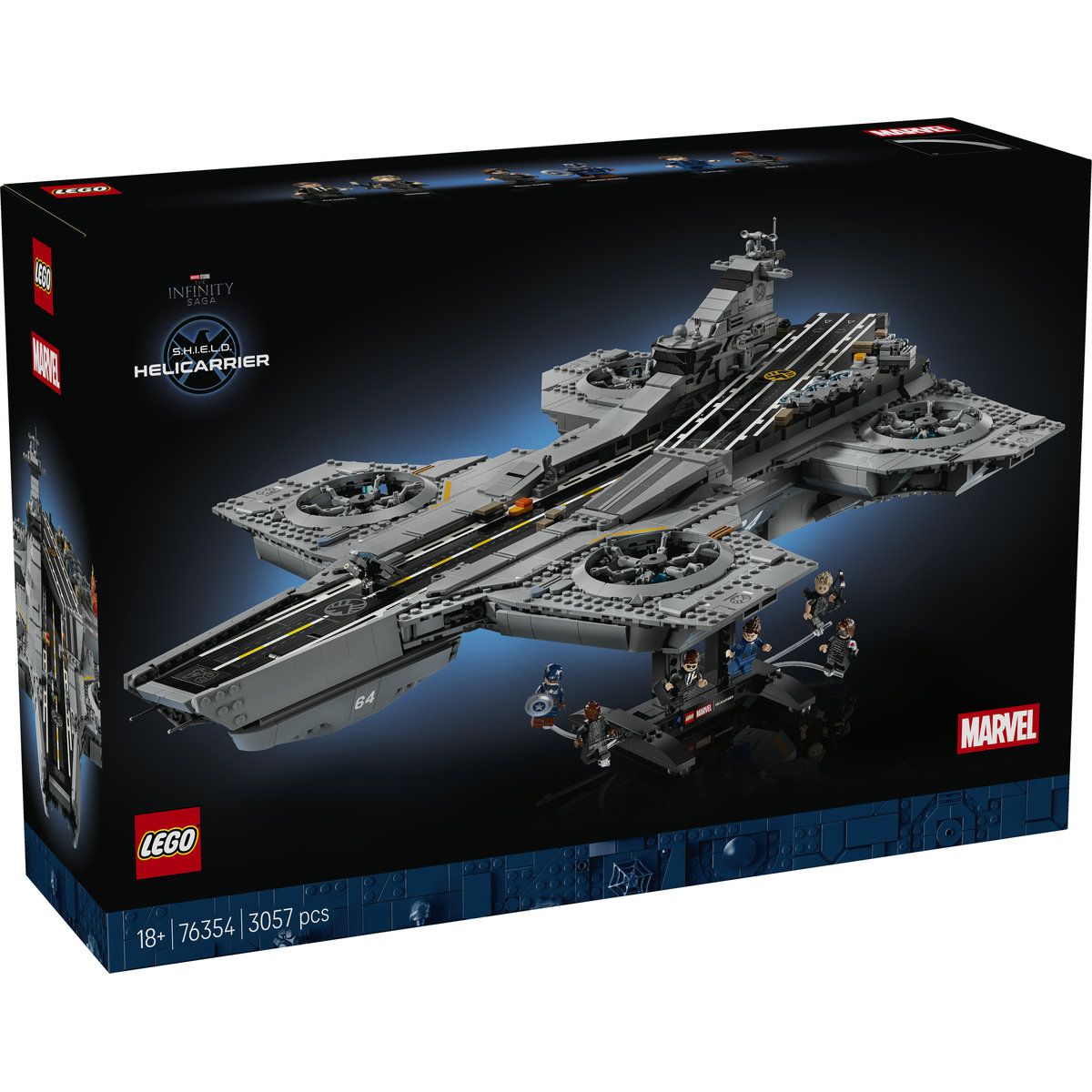 LEGO MARVEL SUPER HEROES PORTELICOPTER S H I E L D 76354