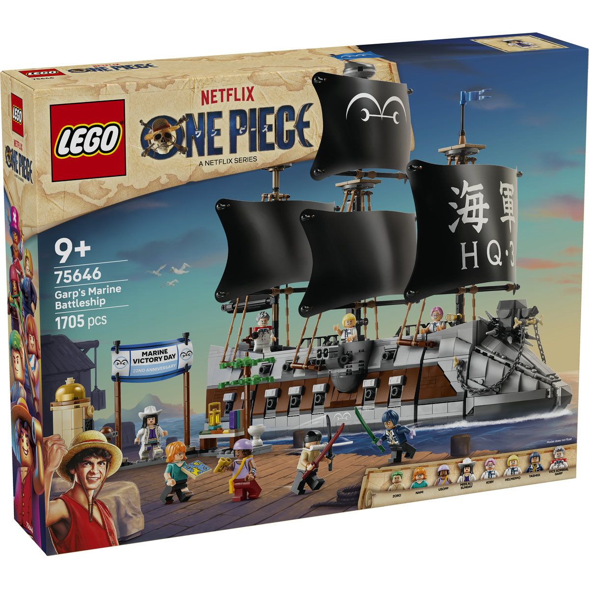 LEGO ONE PIECE CORABIA DE LUPTA A LUI GARP 75646
