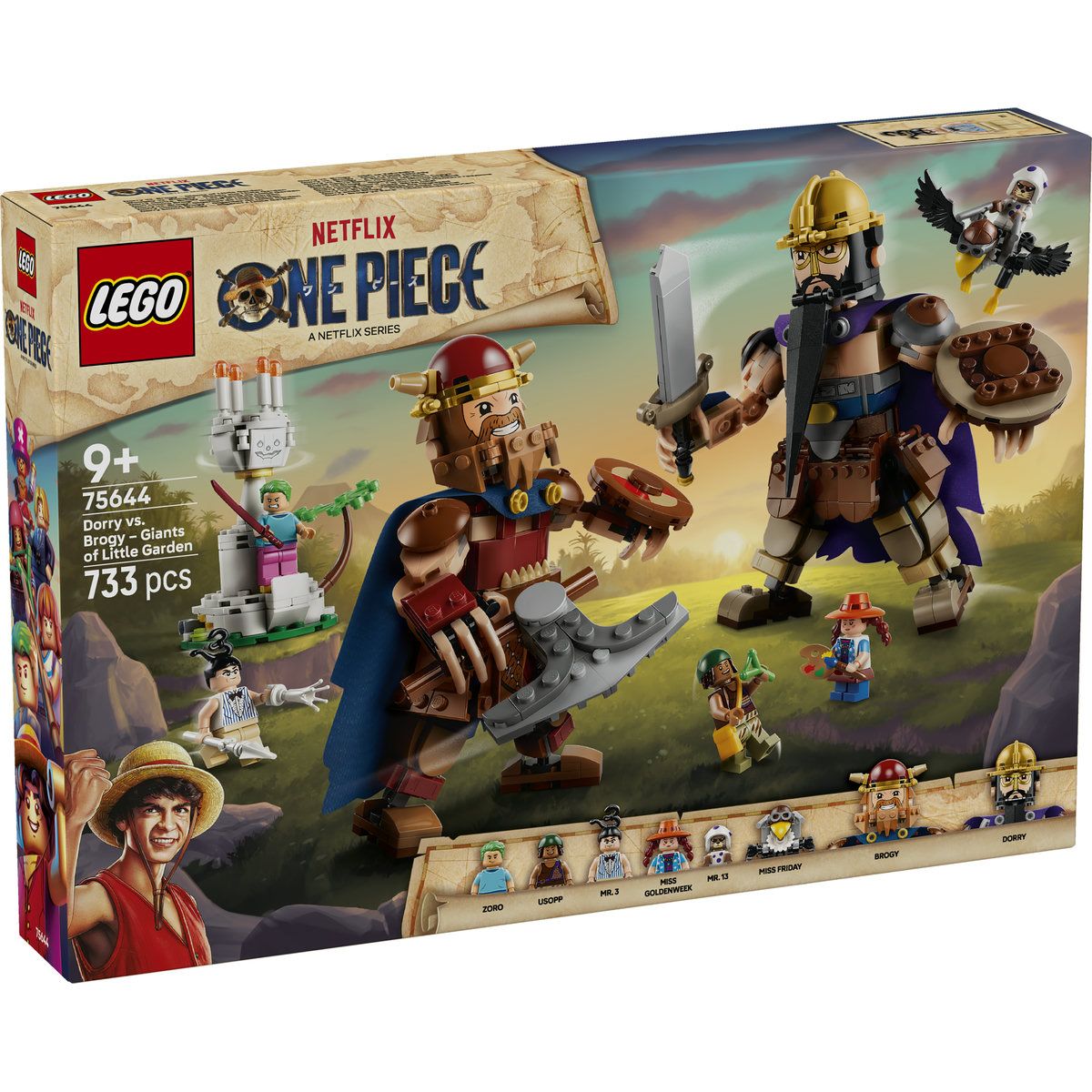 LEGO ONE PIECE DORRY VS BROGY GIGANTII DIN MICUTA GRADINA 75644