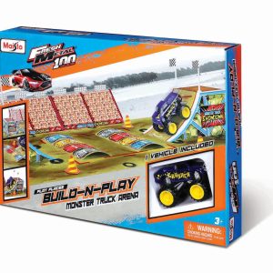 MAISTO FRESH METAL 100 SET DE CONSTRUCTIE PISTA MONSTER TRUCK CU 1 VEHICUL INCLUS