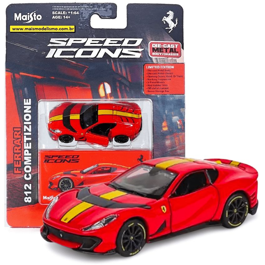 Maisto Masinuta Metalica Speed Icons Ferrari 812 Competizione Scara 1 La 64