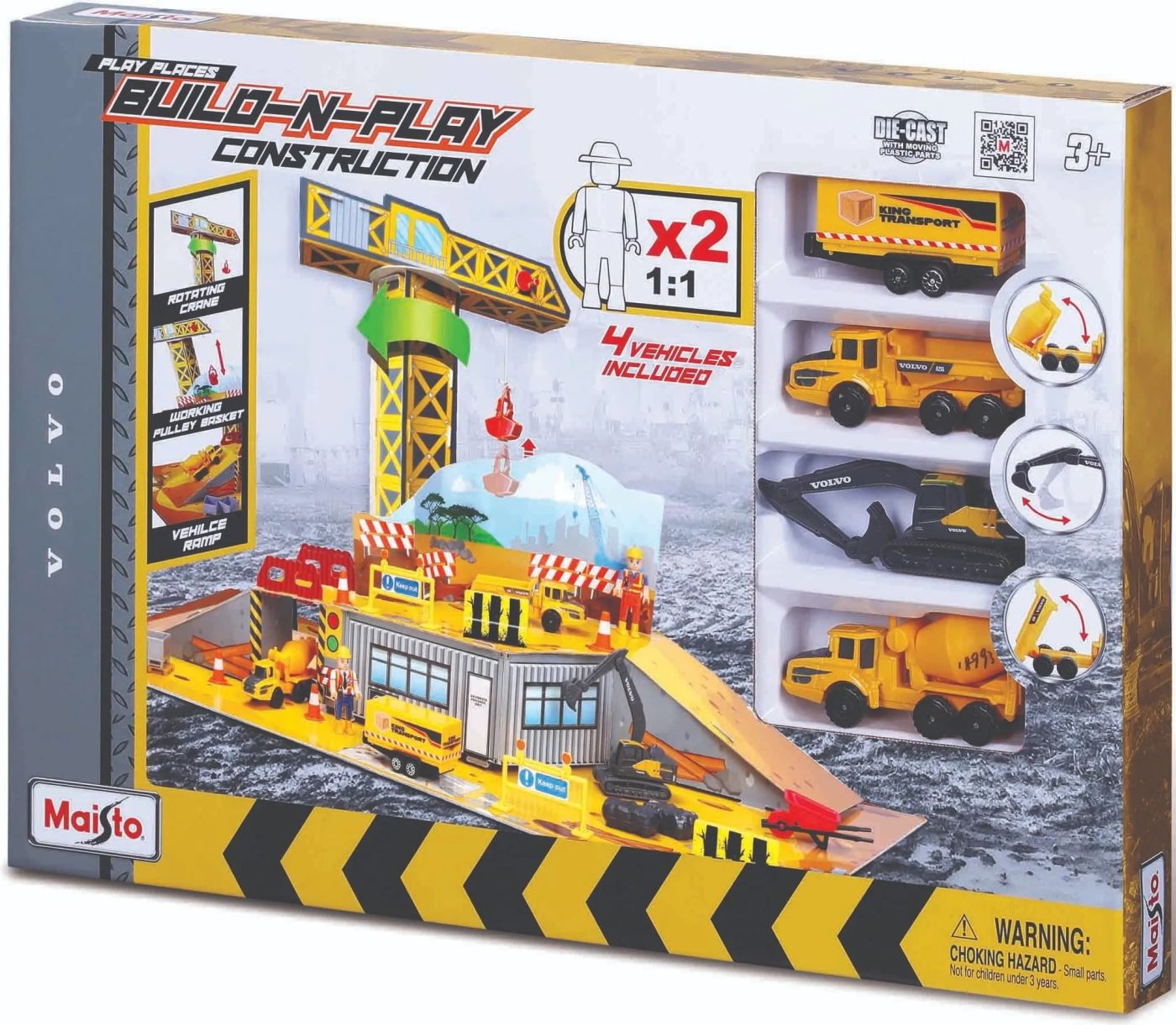 MAISTO SET CONSTRUCTII CU 4 VEHICULE INCLUSE