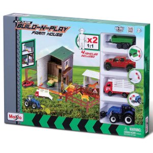 MAISTO SET FERMA CU 4 VEHICULE INCLUSE