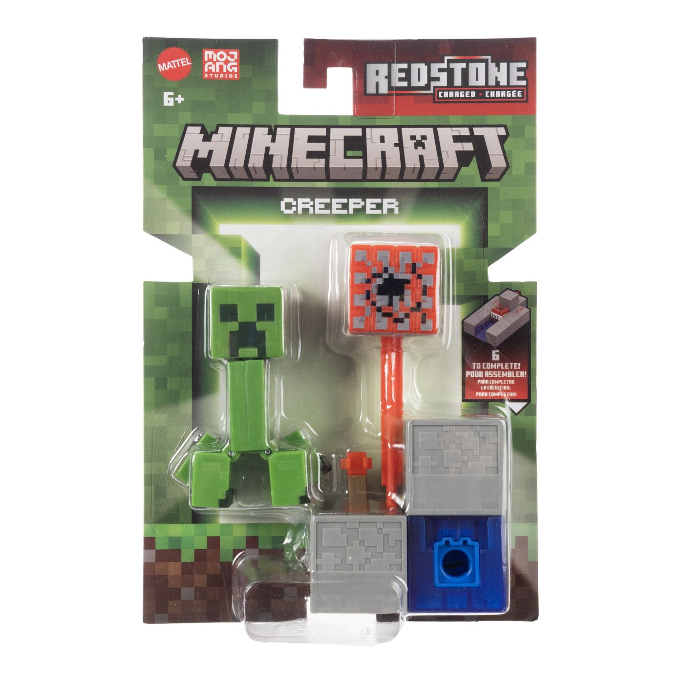 MINECRAFT CRAFT A BLOCK FIGURINA CREEPER 8CM