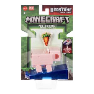 MINECRAFT CRAFT A BLOCK FIGURINA PIG 8CM