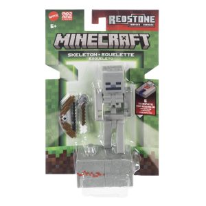 MINECRAFT CRAFT A BLOCK FIGURINA SKELETON 8CM