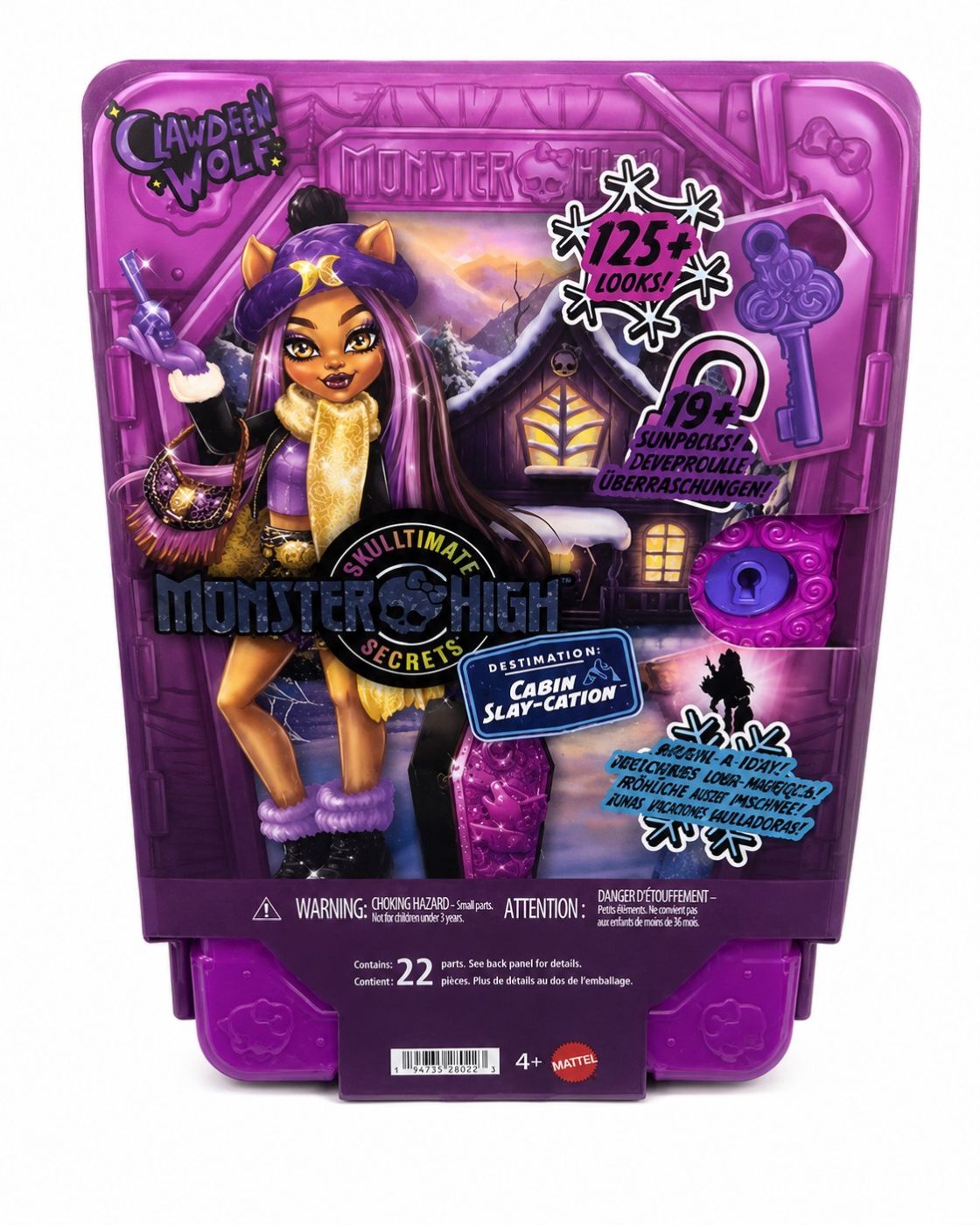 MONSTER HIGH SKULLTIMATE SECRETS PAPUSA CLAWDEEN WOLF CU ACCESORII