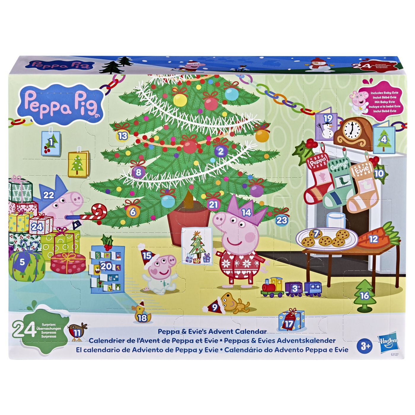 PEPPA PIG CALENDARUL DE ADVENT AL LUI PEPPA SI EVIE