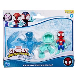 SPIDEY SI PRIETENII LUI UIMITORI MARVEL WATER WEBS SET 2 FIGURINE SPIDEY SI HYDRO MAN CU ACCESORII
