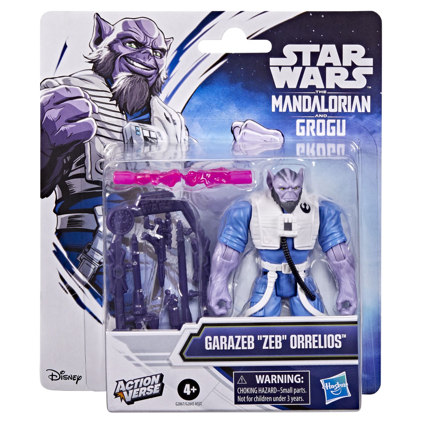 STAR WARS MANDALORIAN SI GROGU ACTION VERSE SET FIGURINA GARAZEB ZEB ORRELIOS SI ACCESORII