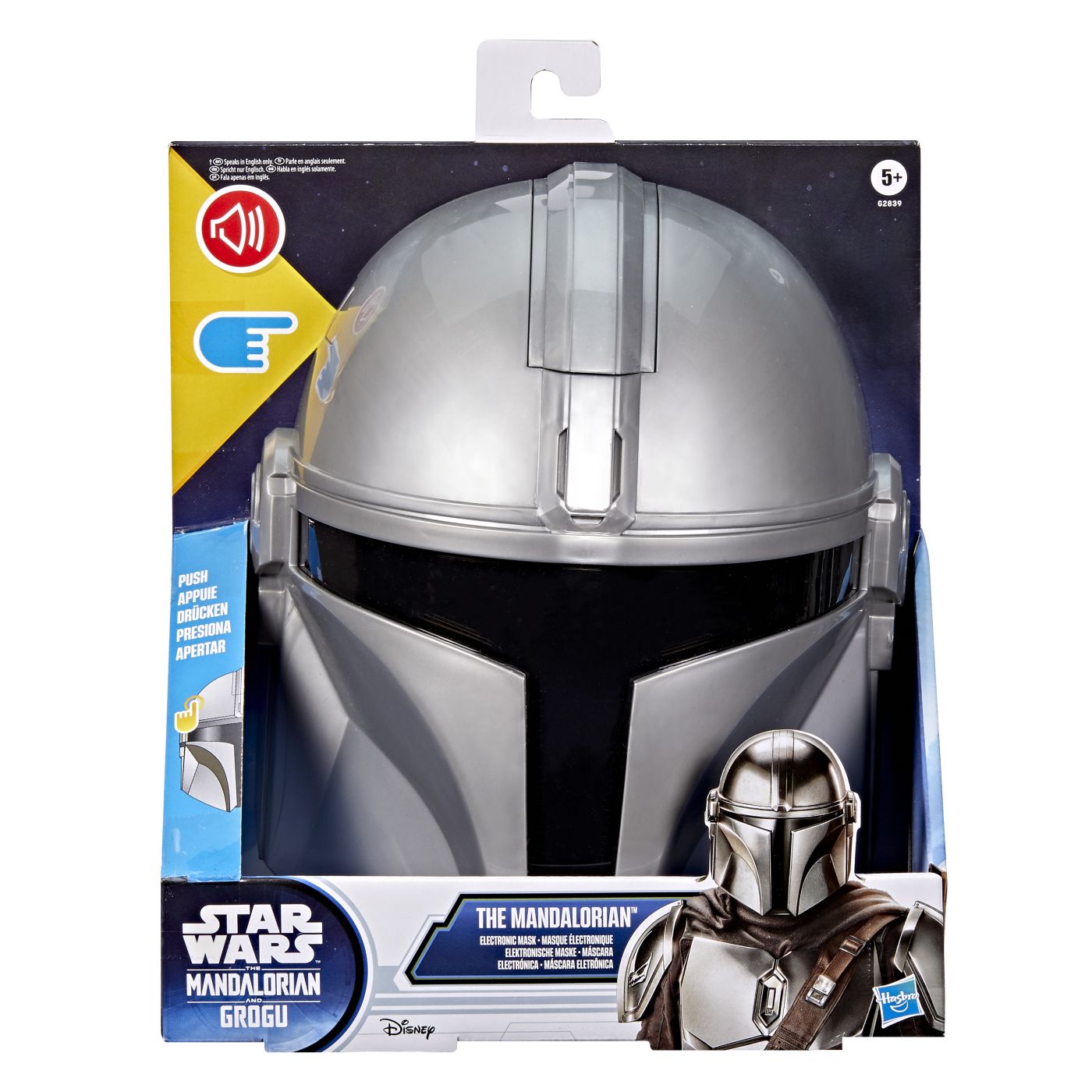 STAR WARS MANDALORIAN SI GROGU MASCA ELECTRONICA THE MANDALORIAN