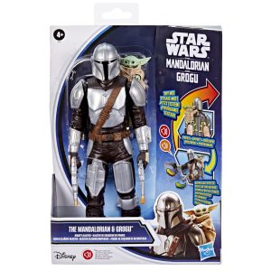 STAR WARS MANDALORIAN SI GROGU SET VANATORUL DE RECOMPENSE FIGURINA CU SUNETE