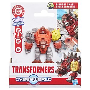 TRANSFORMERS CYBERWORLD ROBOT DINOBOT SNARL CONVERTIBIL 10CM