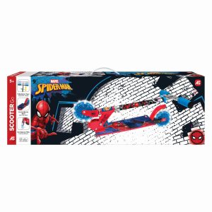 TROTINETA CU 2 ROTI LUMINOASE SPIDERMAN