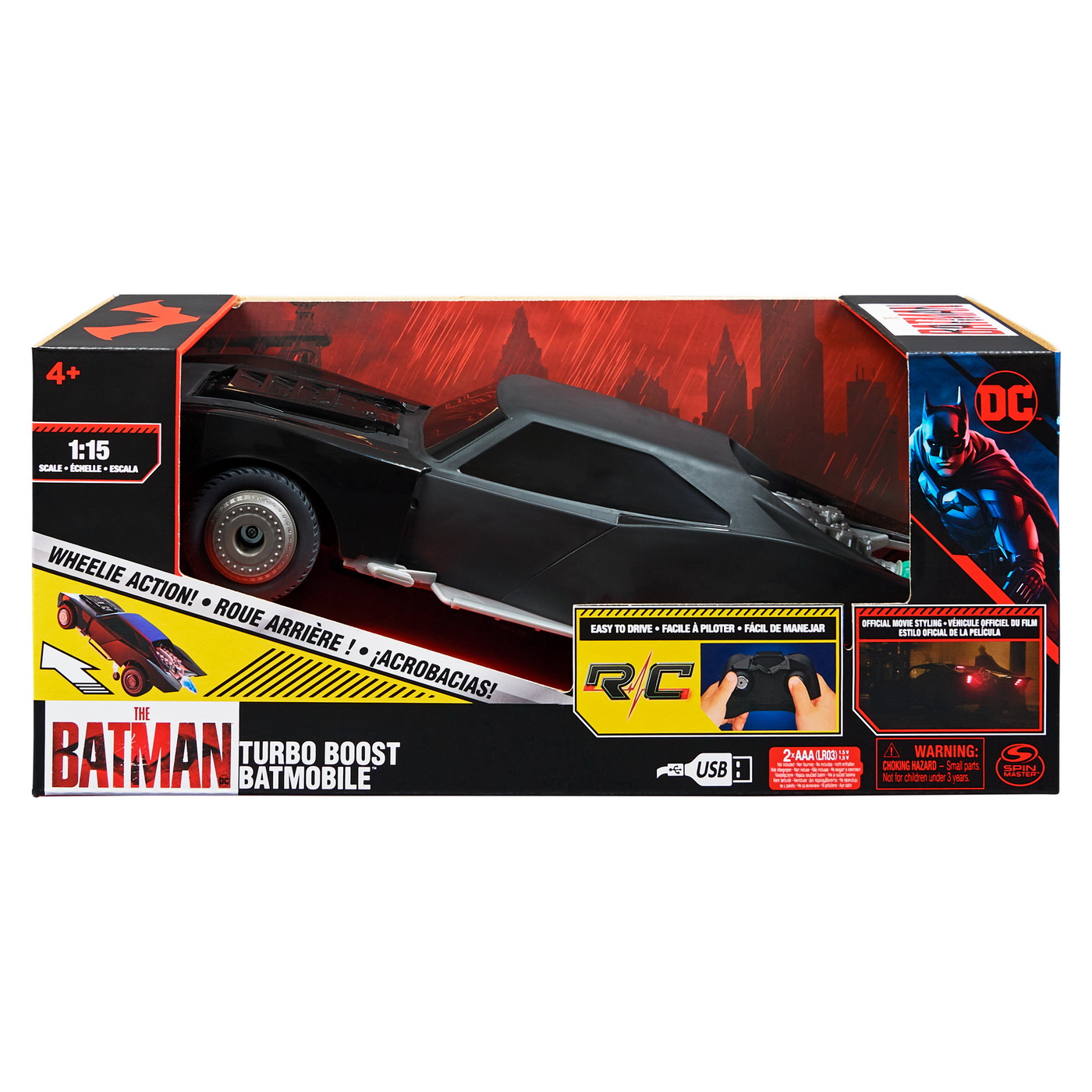Batman Film Masina Turbo A Lui Batman RC Scara 1:15