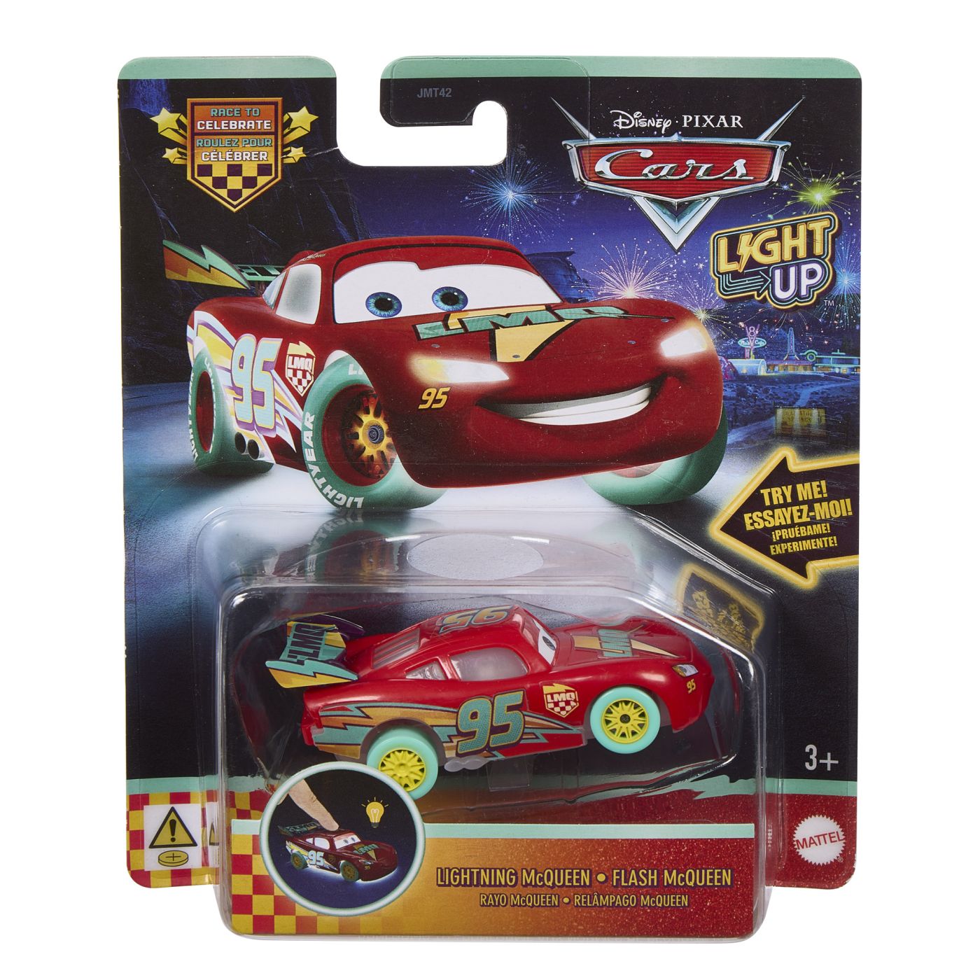 Cars Masinuta Luminoasa Fulger Mcqueen Scara 1 La 55