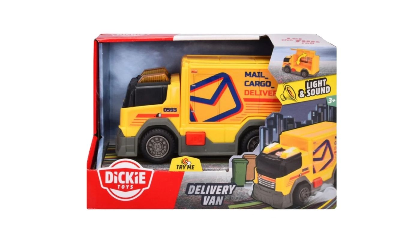 Dickie Toys Camion De Livrare Cu Lumini Si Sunete 15CM