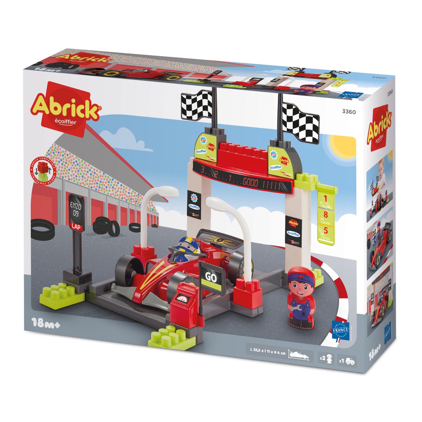 Ecoiffier Abrick Set Constructie Oprire La Boxe Formula 1