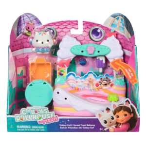 Gabbys Dollhouse Filmul Set Balconul Din Dulciuri Al Pisicii Cakey Cu Accesorii