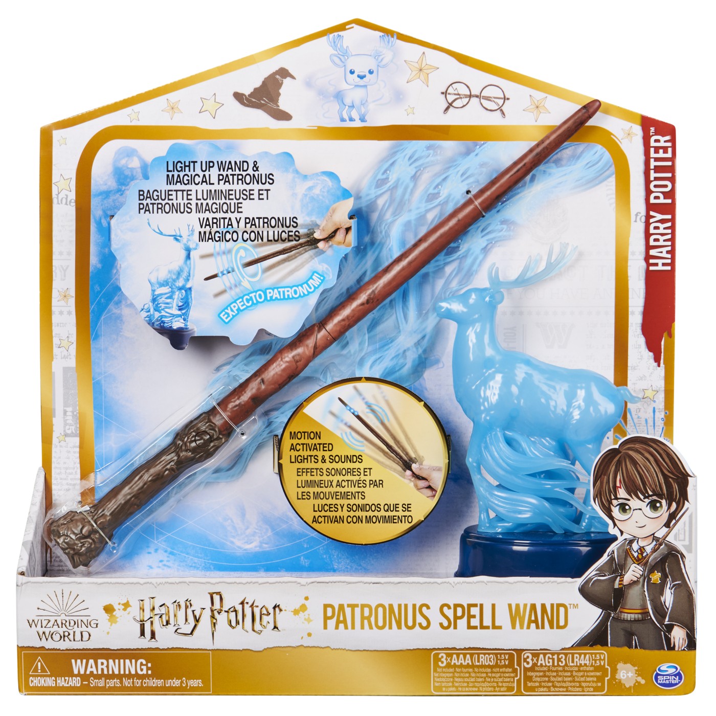 Harry Potter Wizarding World Patronus Spell Wand Bagheta Lui Harry 33CM