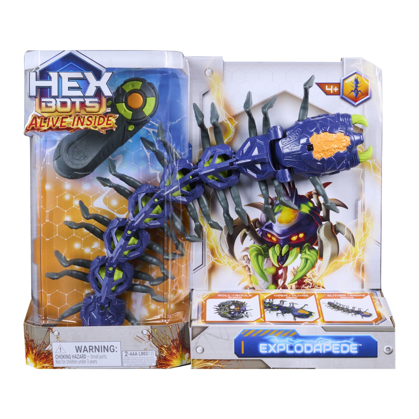 Hex Bots Viu In Interior Explodaped Centipede Catarator Cu Telecomanda