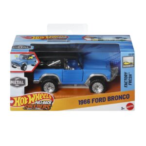 Hot Wheels Masinuta Metalica Cu Sistem Pull Back Ford Bronco 1966 Factory Fresh Scara 1 La 43