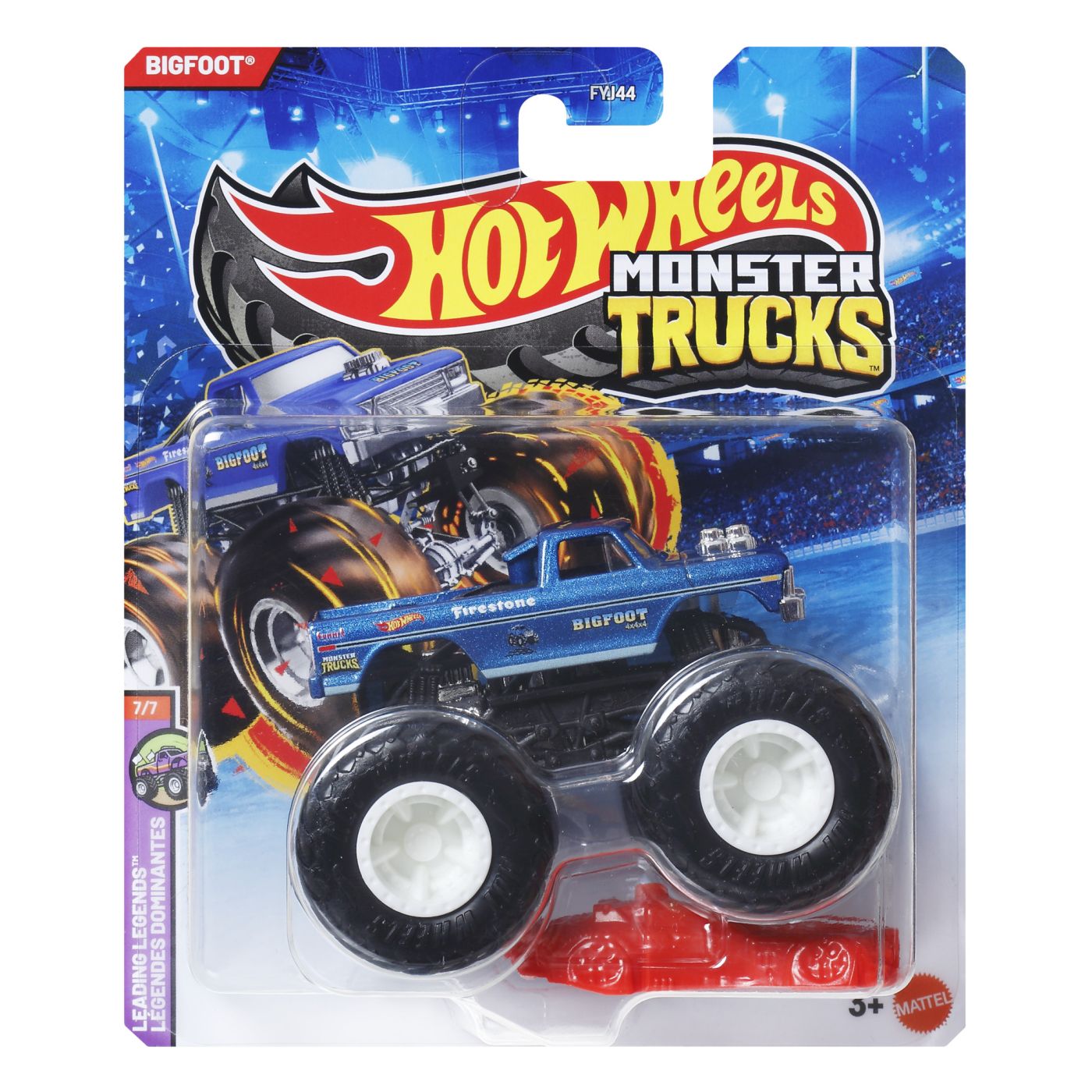 Hot Wheels Monster Truck Masinuta Bigfoot Albastru Scara 1 La 64