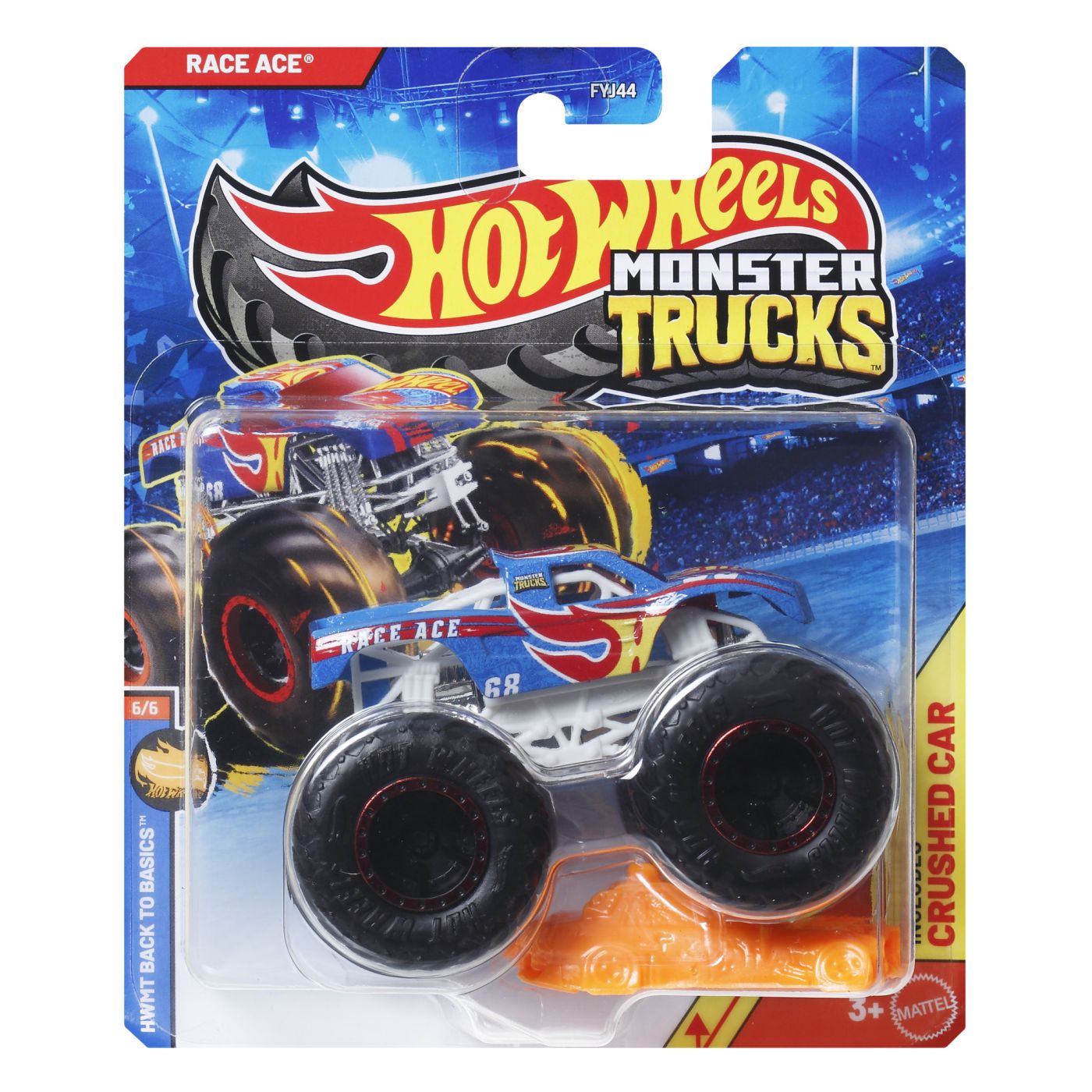 Hot Wheels Monster Truck Masinuta Race Ace Scara 1 La 64