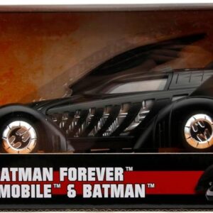 Jada Dc Set Batman Forever Figurina Batman Si Masinuta Metalica Batmobile Scara 1 La 24