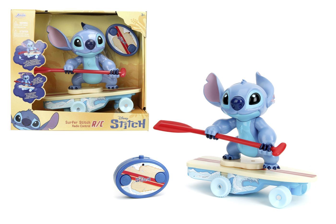 Jada Disney Stitch Placa De Surf RC Cu Telecomanda Si Figurina Stitch