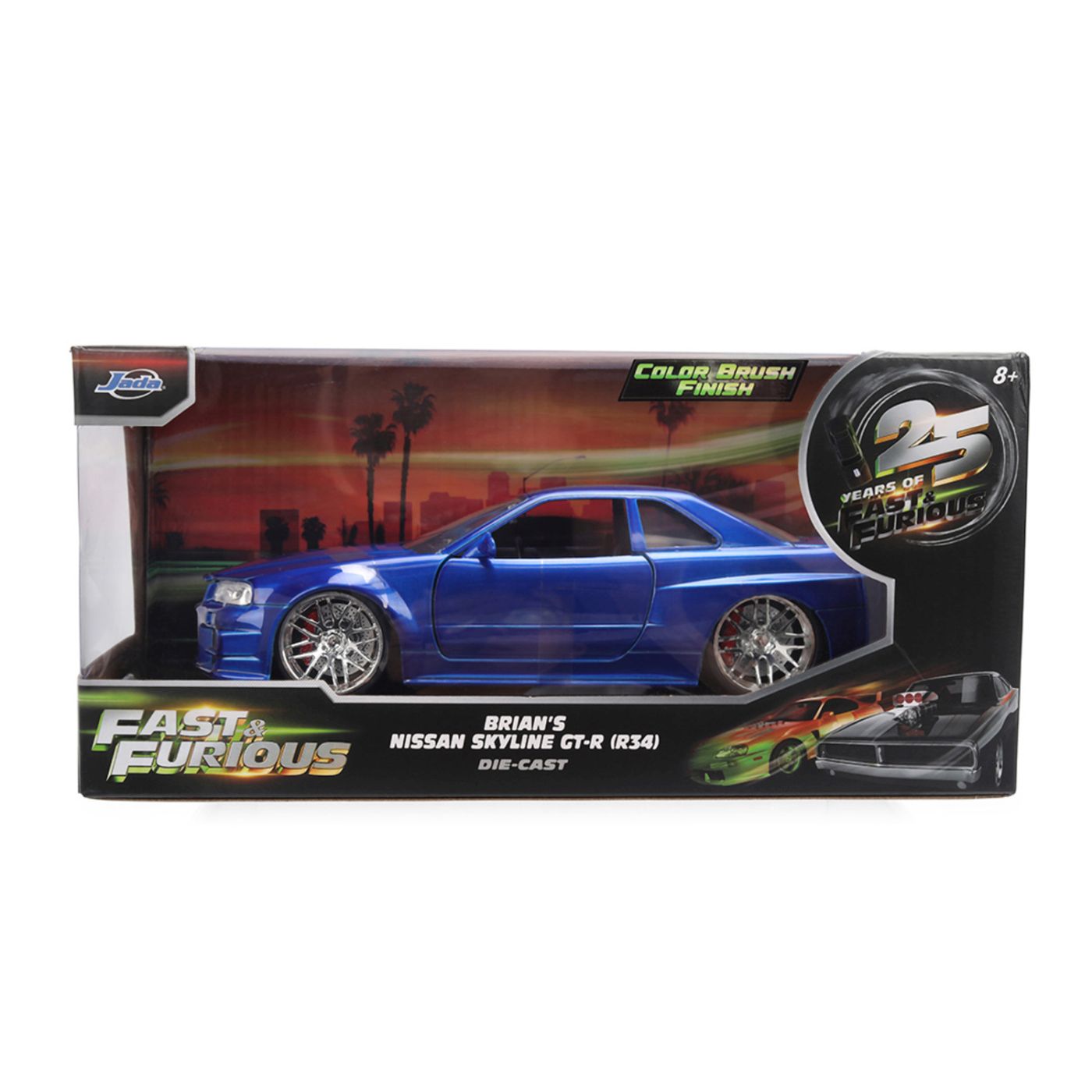 Jada Fast And Furious Masinuta Metalica Brians Nissan Skyline Gt R R34 Scara 1 La 24