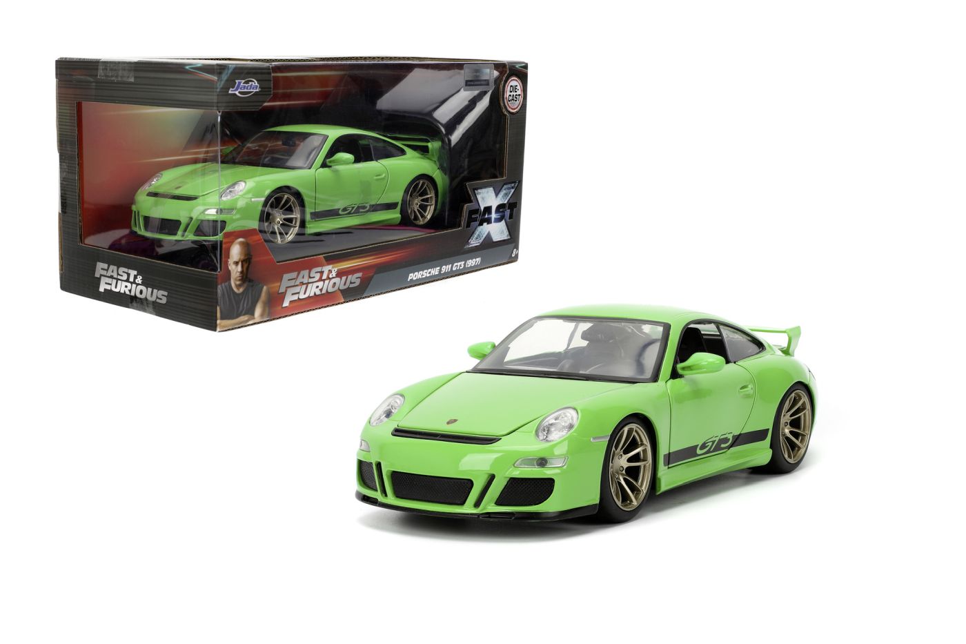 Jada Fast Furious Masinuat Metalica Porsche F10 2007 Scara 1 La 24