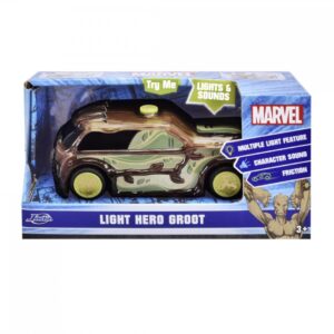 Jada Marvel Masinuta Light Hero Groot Cu Sunete Si Lumini Scara 1:32
