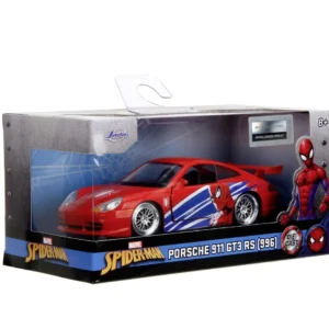 Jada Marvel Masinuta Metalica Spider Man Porsche 911 GT3 Rs Scara 1 La 32