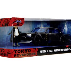 Jada Set Tokyo Revengers Figurina Metalica 7CM Si Masinuta Nissan Skyline Gtr Scara 1 La 24