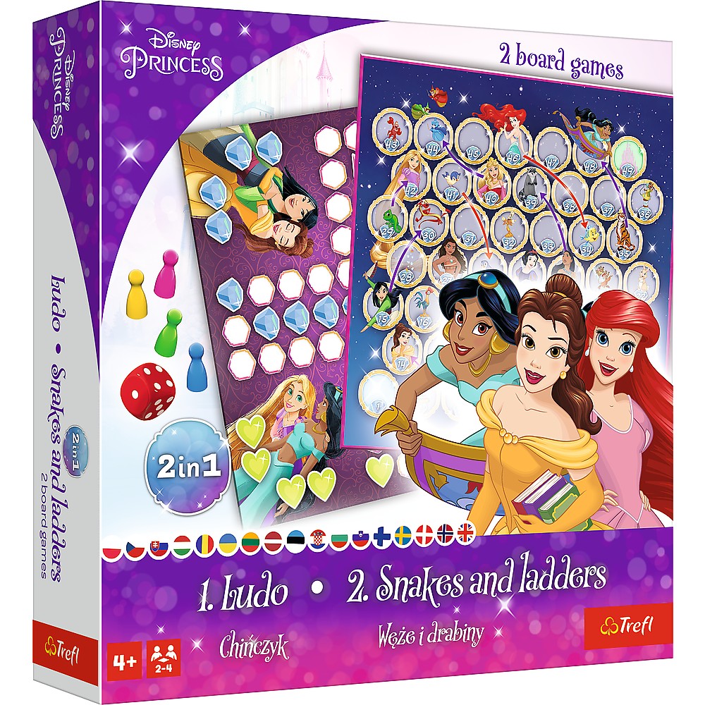 Joc Disney Princess 2IN1 Ludo Si Serpisori Scari