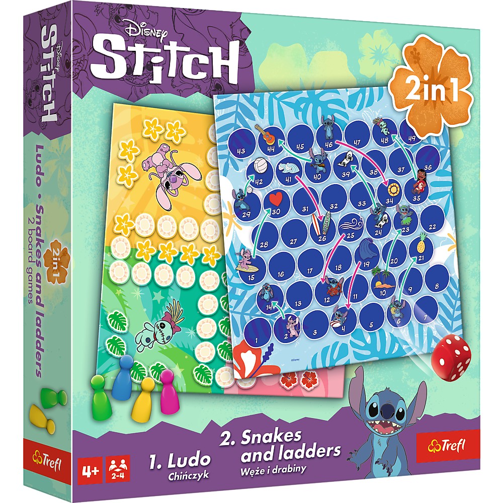 Joc Disney Stitch 2IN1 Ludo Si Serpisori Scari