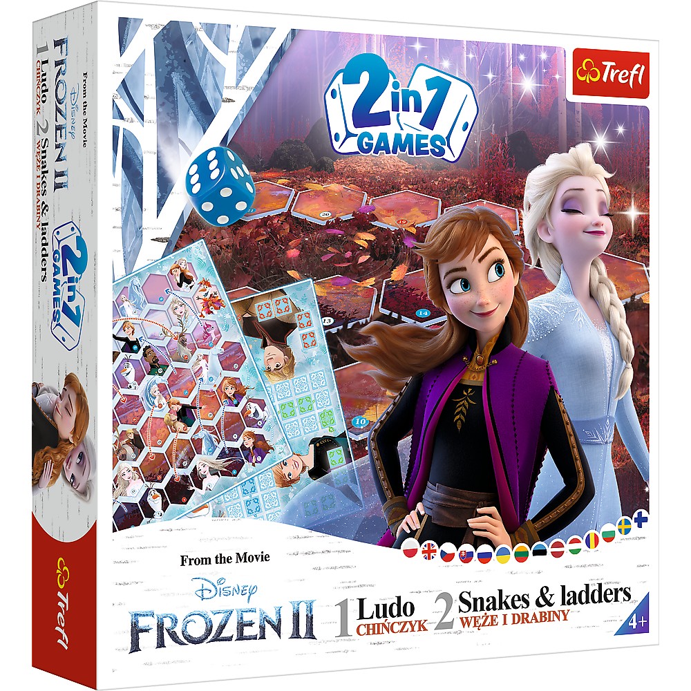 Joc Frozen 2IN1 Ludo Si Serpisori Scari