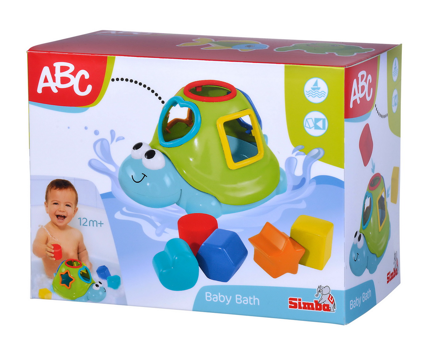 Jucarie Bebe Broscuta Plutitoare Cu Forme Si Cuburi