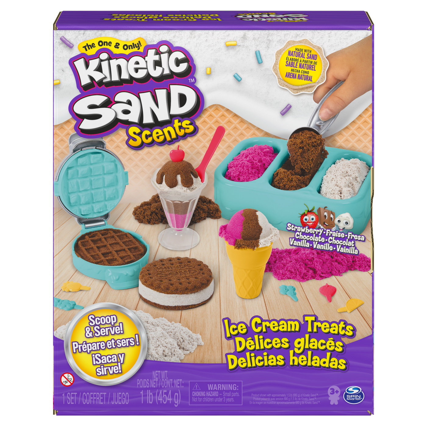 Kinetic Sand Set Inghetata Si Prajiturele Colorate Si Parfumate