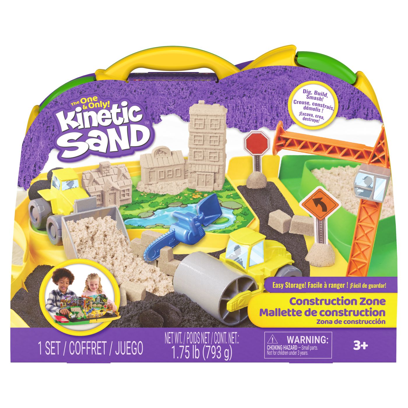 Kinetic Sand Set Zona De Constructii