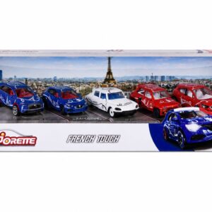 Majorette French Touch Set 5 Masinute Metalice Scara 1:64